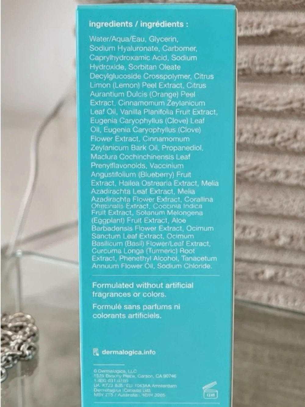 dermalogica Clear Start Aqua Jelly Moisturizer - Blue and White